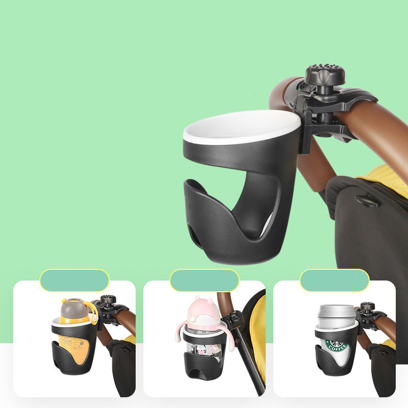 ブラックカラーのボトルラック単体を正面から撮影した画像(カップホルダー)