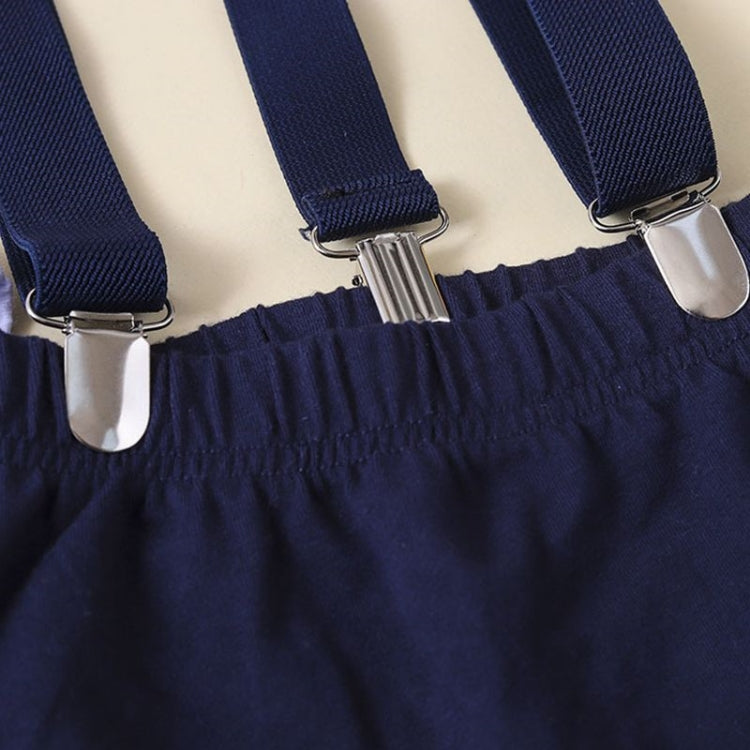 1歳バースデーが特別になる 男の子ロンパース&サスペンダーショーツセット ナンバーワン宇宙柄プリント 布素材 80~100cm