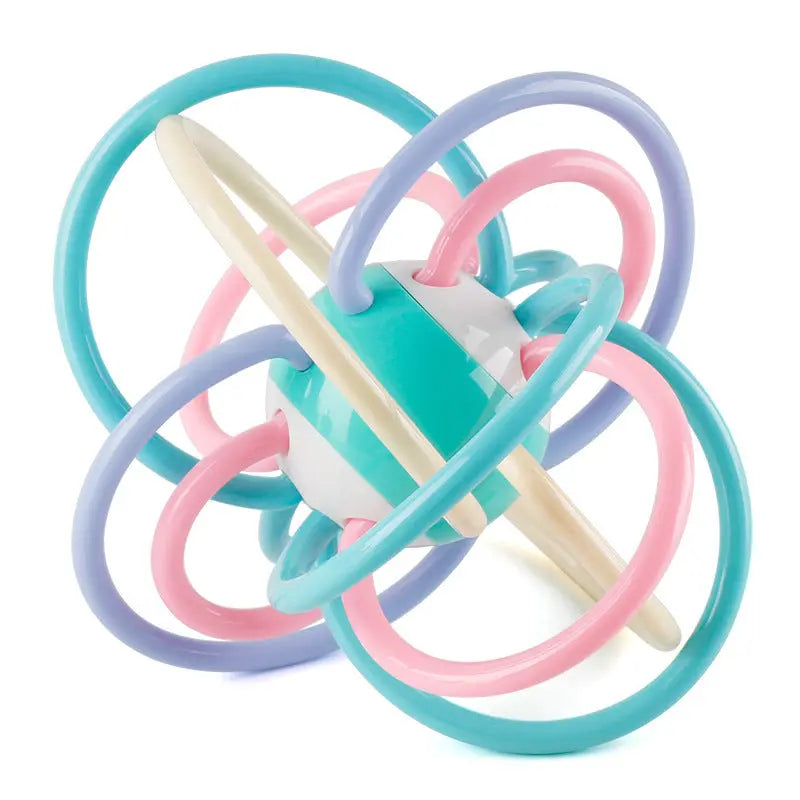 転がす・つまむ遊びに適した ベビー ループボール歯がため 別角度イメージ