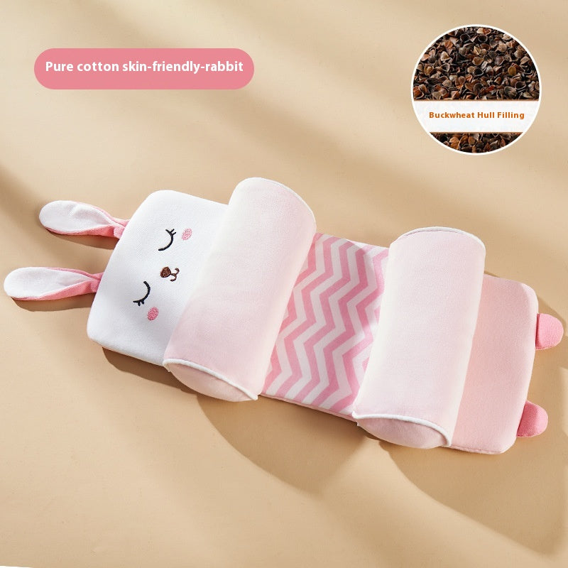 ヘッドシェーピングベビーピロー うさぎデザイン 全体イメージ(絶壁防止枕)