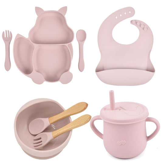 アニマルデザインベビー食器セット 全体画像