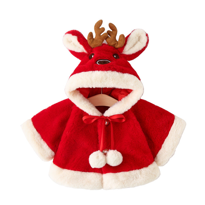 赤ちゃん用フリース素材の防寒アウター