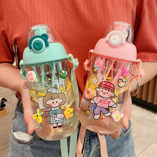 カートゥーンキャラクター付きかわいいウォーターボトル