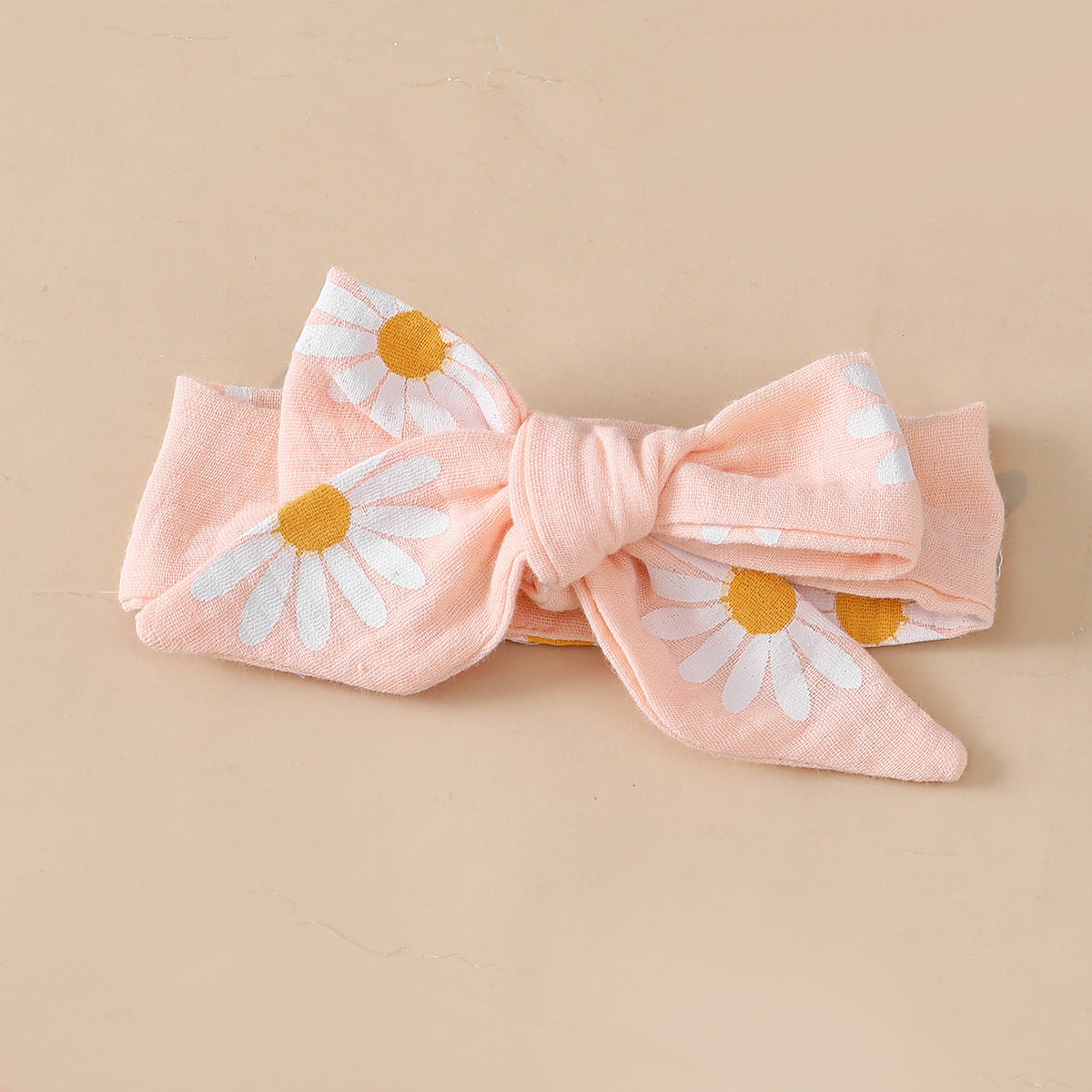 ふんわりチュールで春夏のおめかしが叶う 女の子長袖ワンピース デイジー花柄 リボン付き コットン 62~86cm