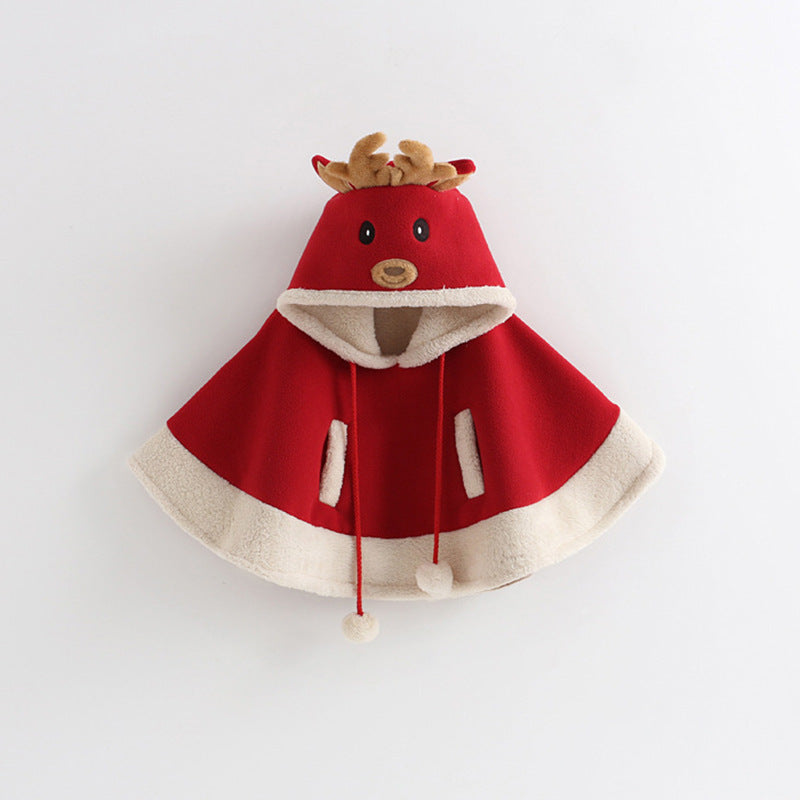 ふわふわ裏起毛ライナーの質感が分かるケープコート内側アップ