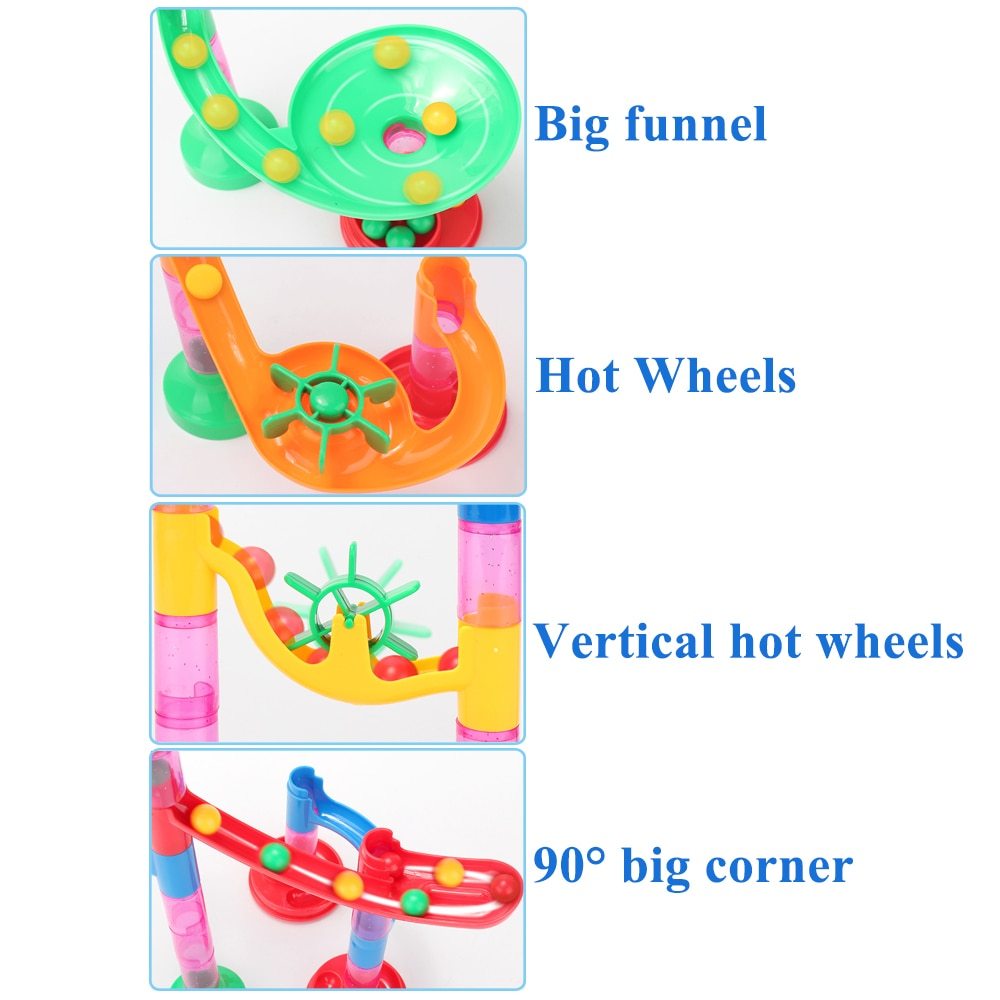 立体構築マーブルラン 重力と速度を学べるスロープ玩具 親子遊びに最適