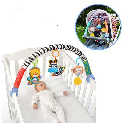 ベビーカー用アーチトイ 装着例の参考画像(ベビーカーおもちゃ)まとめ表示