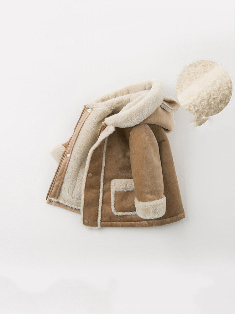 ベビー厚手コート 綿製ウォームコート(キャメル) | Thicken Baby Warm Cotton Coat (Camel) Lumisei Prime