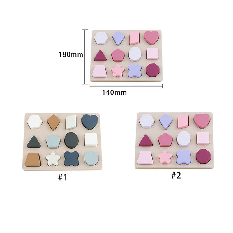 食品グレード シリコン 型はめ かたちあわせ 知育ボード