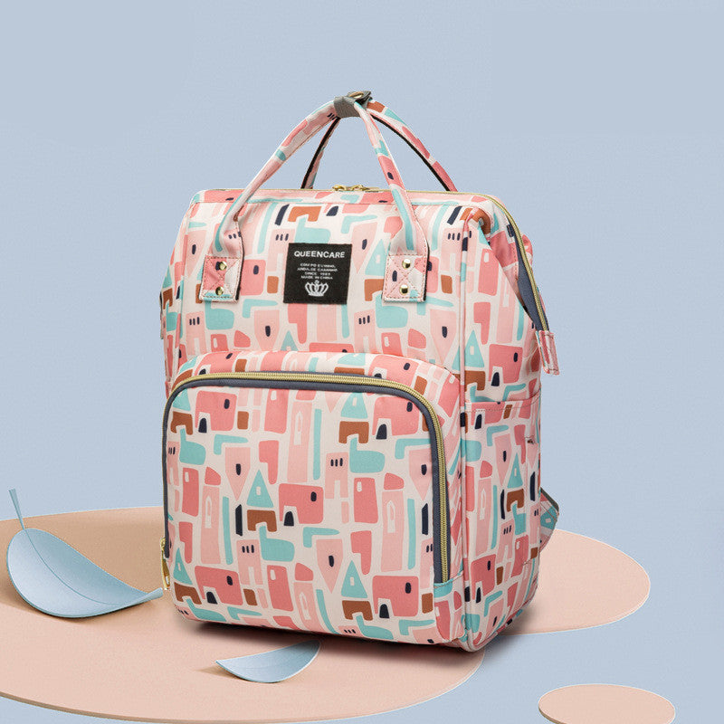 大容量おむつバッグ マザーズリュック|20L未満 仕分け収納ダブルショルダー 防水仕様