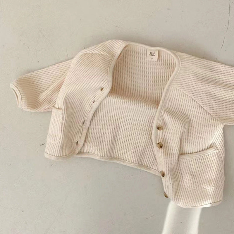 韓国風スタイルのナチュラルカーディガン