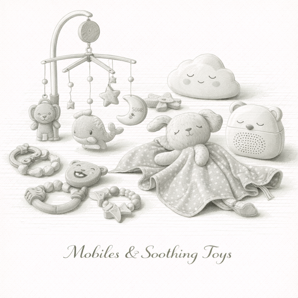 モビール＆安心感おもちゃ | Mobiles & Soothing Toys