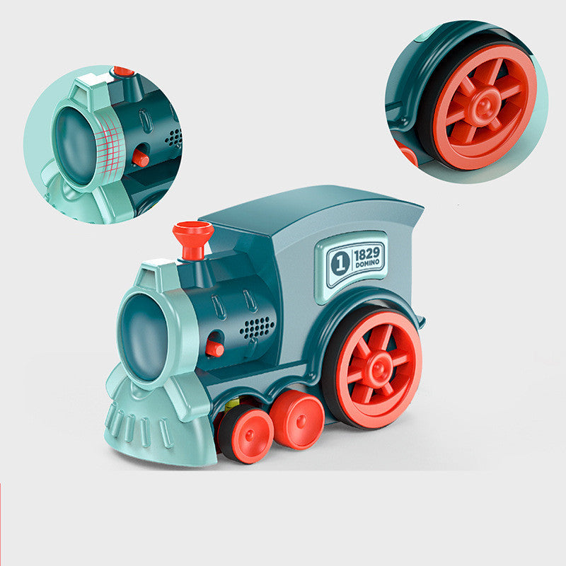 指でスタートして連なって倒れるドミノ効果のイメージ
