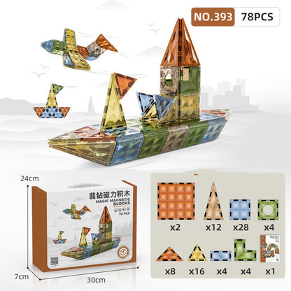 78ピースセットの内容物が一列に並べられたパッケージ構成写真
