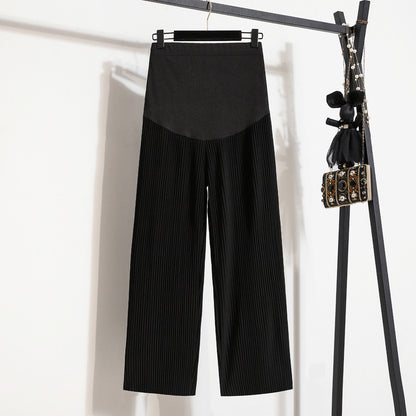 マタニティ涼感ボトムスの正面デザインがわかる商品イメージ
