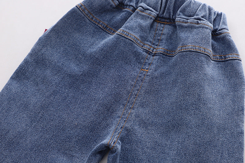 動きやすくやさしい着心地の 男の子トレーナー＆ロングパンツ上下セット アニマルポケットデザイン コットン素材 80~120cm