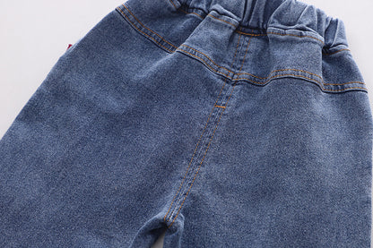 動きやすくやさしい着心地の 男の子トレーナー＆ロングパンツ上下セット アニマルポケットデザイン コットン素材 80~120cm