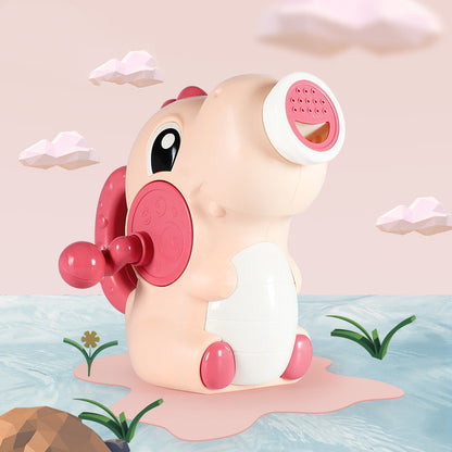 恐竜回転スプリンクラーバストイ ピンクカラーの全体イメージ
