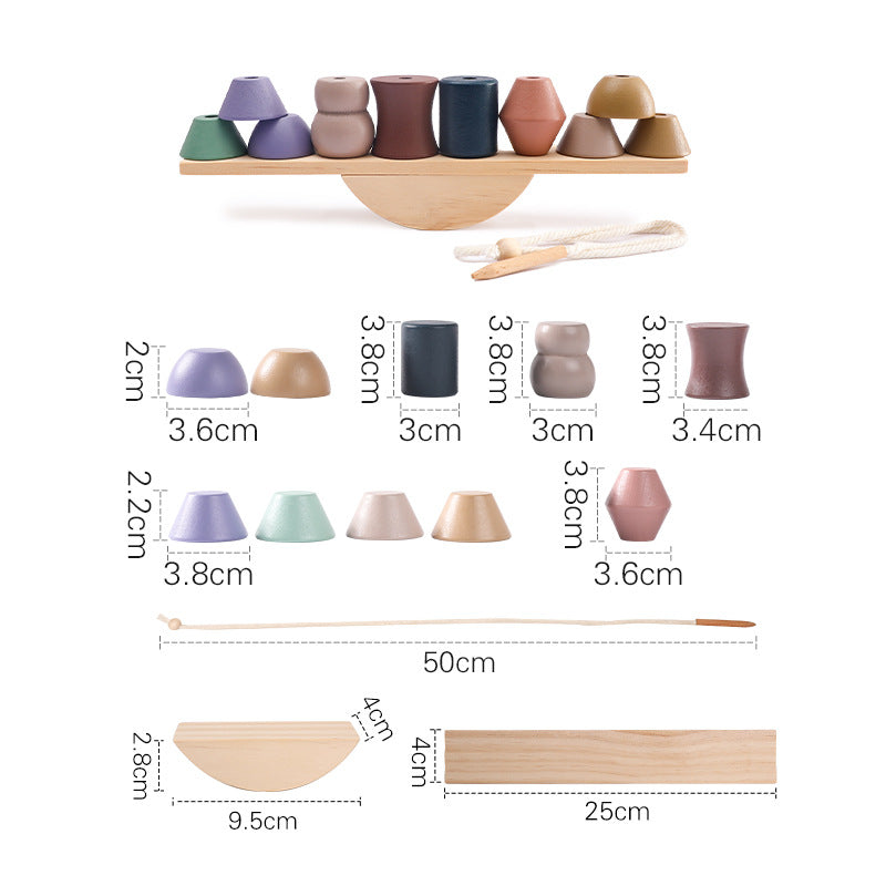 子どもがひも通しパーツを紐に通している手元のアップ写真
