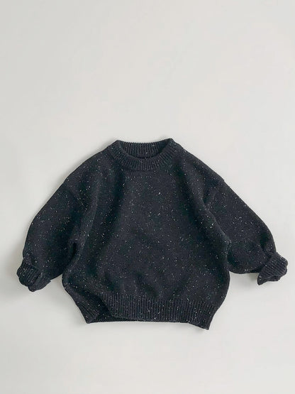 ラウンドネック韓国風ユニセックスセーター
