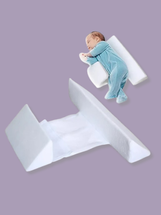 ベビーサイドスリーピングピロー 使用イメージ 体位サポート（サイドスリーピングピロー（三角ウェッジ））
