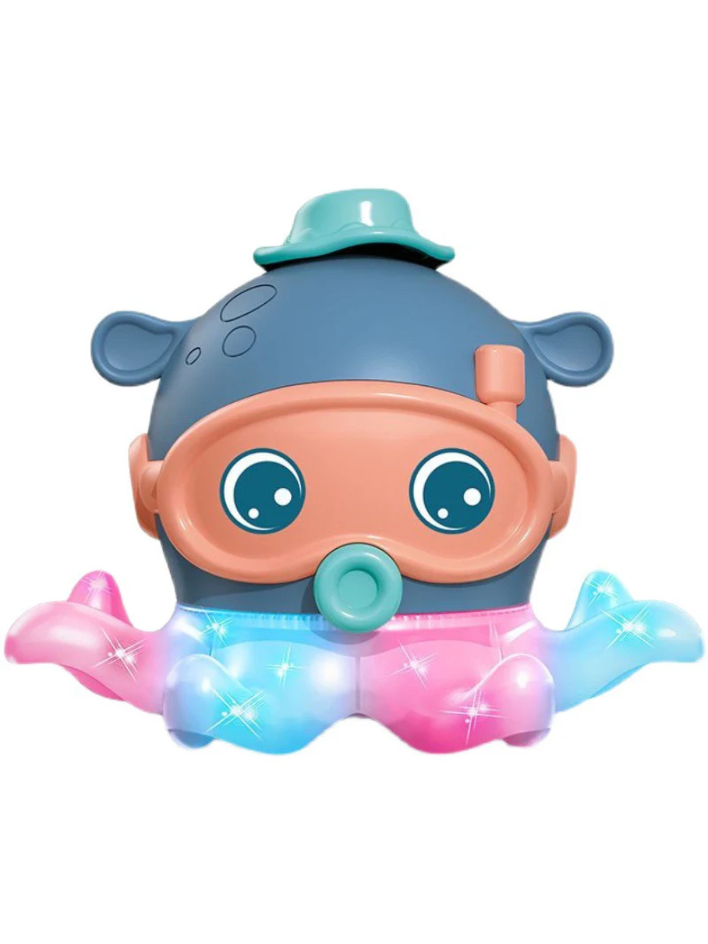 丸みのあるフォルムがかわいいタコ型子どもおもちゃ