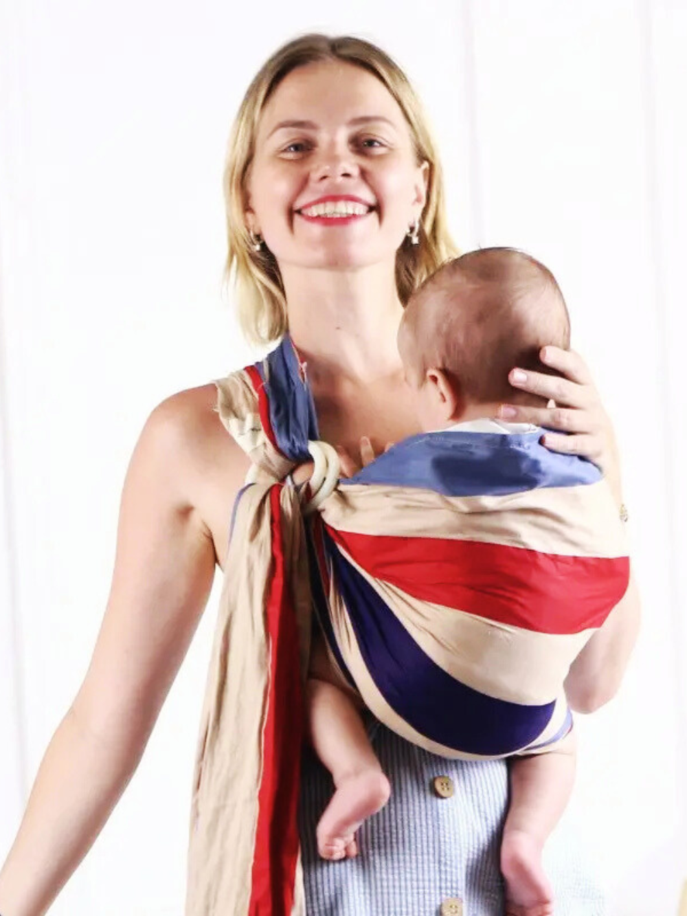 4色展開のベビー用リングスリング抱っこ紐（リングスリング 抱っこ紐）
