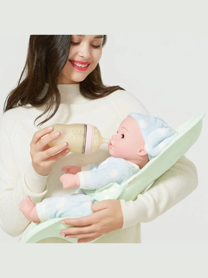 哺乳時に赤ちゃんの姿勢を支えるベビーサポートピロー 使用イメージ（授乳クッション）
