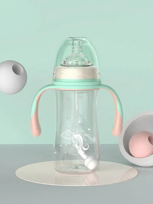 ハンドル付きワイド口径PP哺乳瓶の全体（ワイド口径哺乳瓶・哺乳瓶）
