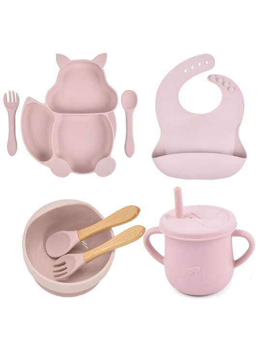 アニマルデザインベビー食器セット 全体画像
