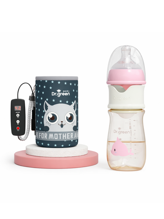 Dr. Greenデジタルディスプレイで温度管理できる哺乳瓶
