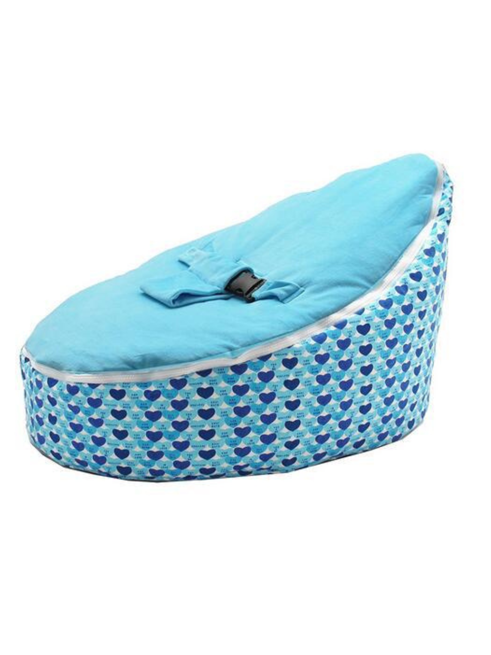 ブルーのベビーソファ ビーンバッグ形状（ベビーソファ）

