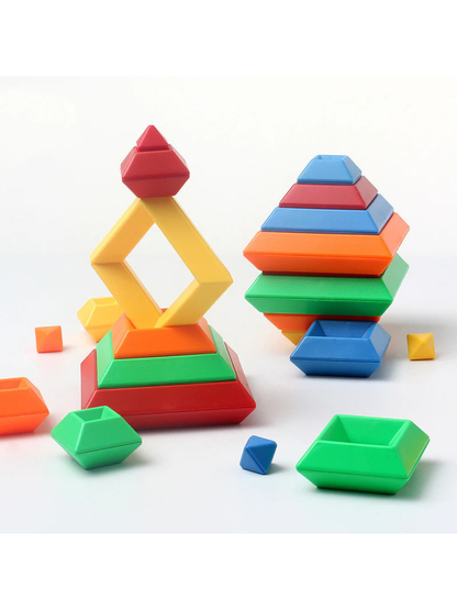 ABS 知育ブロック スタッキングタワー
