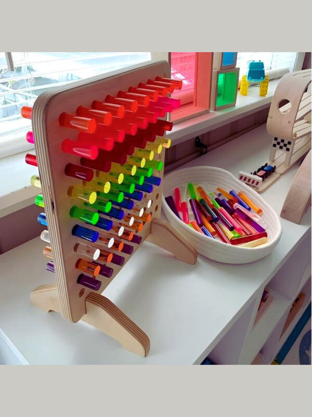 木製 ピクセルボード 光導棒