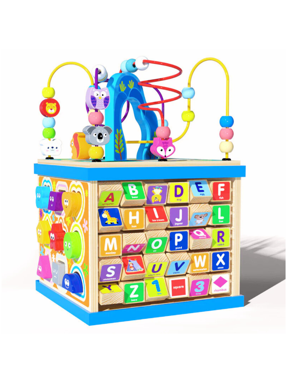 多機能ビーズアクティビティキューブ全体
