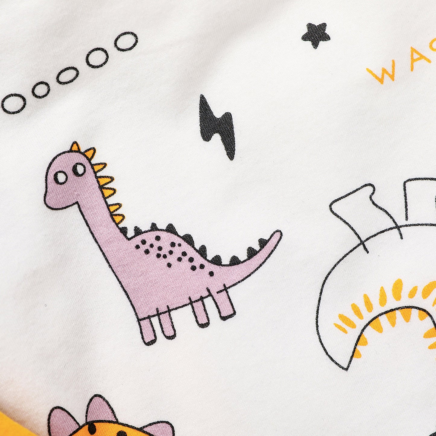 毎日がもっと楽しくなる 子ども長袖トップス＆ボーダーパンツ＆帽子3点セット 恐竜プリント コットン 70~100cm