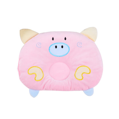 ブルーのこぶた型ベビーピロー
