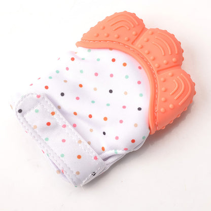 オレンジの歯固めミトングローブ 単体（歯ぐずり ケア）
