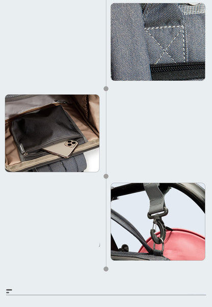 出産祝いギフトとしてラッピングされたマザーズバッグ（プレゼントにうれしいベビーアイテム）
