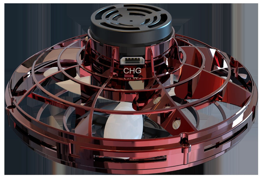 空中でホバリングしているミニフィンガードローン  
