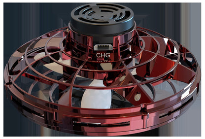 空中でホバリングしているミニフィンガードローン  
