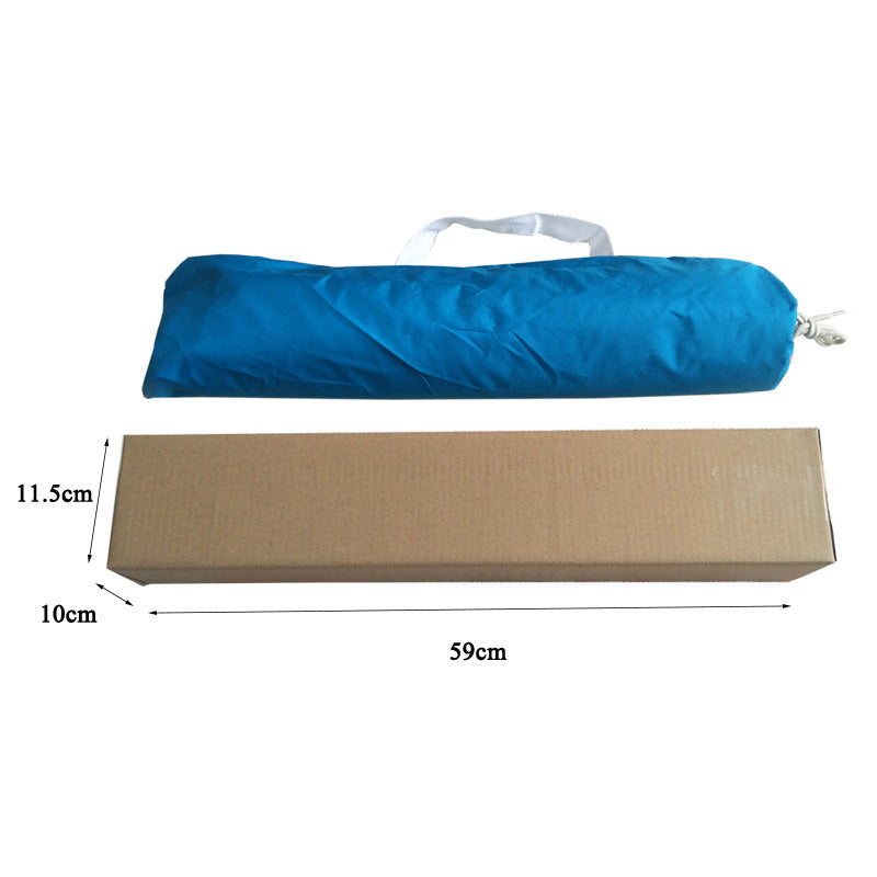 ベッドテント 収納時イメージとサイズ寸法 図解
