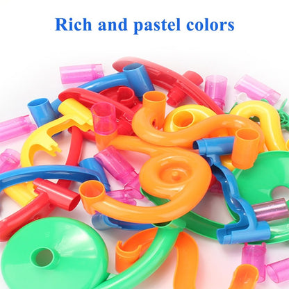 子ども向け知育マーブルコース 組み替え可能スロープシステム 詳細パーツ構成
