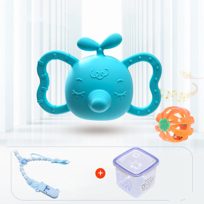 シリコン製 プロペラトップ ゾウモチーフ 歯固めラトル