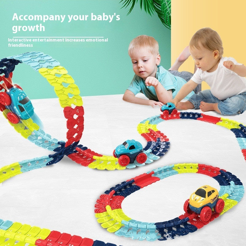 電動レールカーのライト部分とボディ形状が分かる側面ディテールショット
