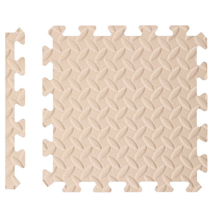 ホワイトとグレーを交互に並べたモノトーンジョイントマット
