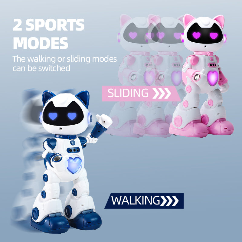 スプレーミストを噴射するインタラクティブ知育ロボットトイ
