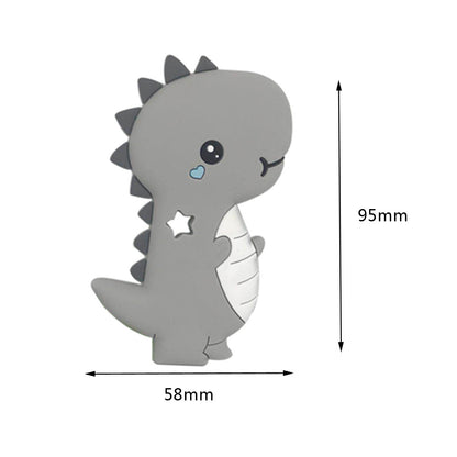 大人の手のひらに乗せてサイズ感を見せたシリコンベビーティーザーの写真
