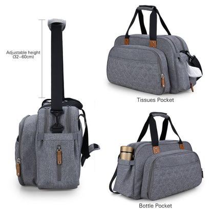 ベビーベッドとして展開したママバッグ
