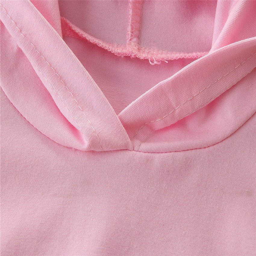 ふんわり可愛く秋のおしゃれが完成する 女の子うさぎ耳フードパーカー上下セット 花柄パンツデザイン 70~100cm